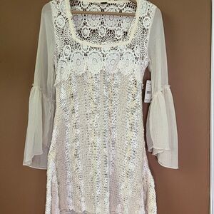 Free People Antique Lace Knit Dress